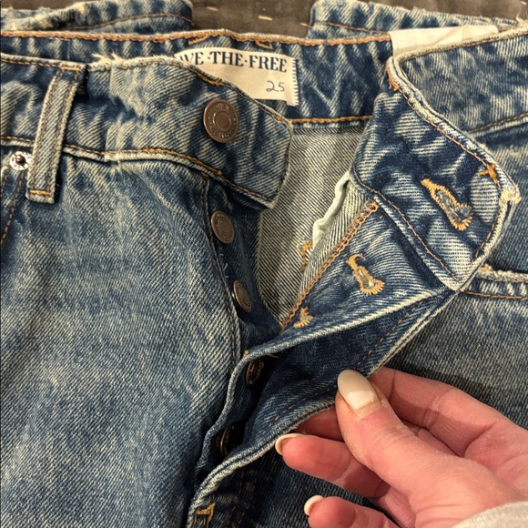 We The Free Free People Deep Trance Mid-rise Dropped Boyfriend Jeans - Picture 7 of 7